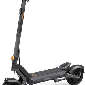 Ausom - L2 Max Foldable Electric Scooter w/ 56 mi Max Operating Range & 20 mph Max Speed, Dual 1000W Motors, 287 lbs Max Load - Dark Gray