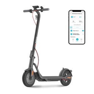 NAVEE - V25 Electric Scooter for Adults, 15.5 Miles Max Range, 19 MPH Max Speed, 600W Motor, 10" Pneumatic Tires - Black
