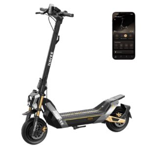 NAVEE - NT5 Ultra X Electric Scooter, 55.9 mi Max Range, 40 MPH Max Speed, Dual 800W Motors, Advanced Suspension, 10.5" Tires - Black