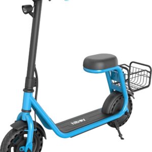 HiBoy - U2 Lite Electric Scooter for Kids, Up to 9 Mph, Neon Lights, 5 Mile Range, Electric Scooter with Seat - Blue