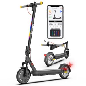 5th Wheel - V40PRO Foldable Electric Scooter w/ 25 mi Max Operating Range & 20 mph Max Speed - Black