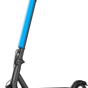 HiBoy - S2 Lite Electric Scooter - 6.5" Solid Tires - Up to 10.6 Miles Long-Range & 13 MPH-blue - Black