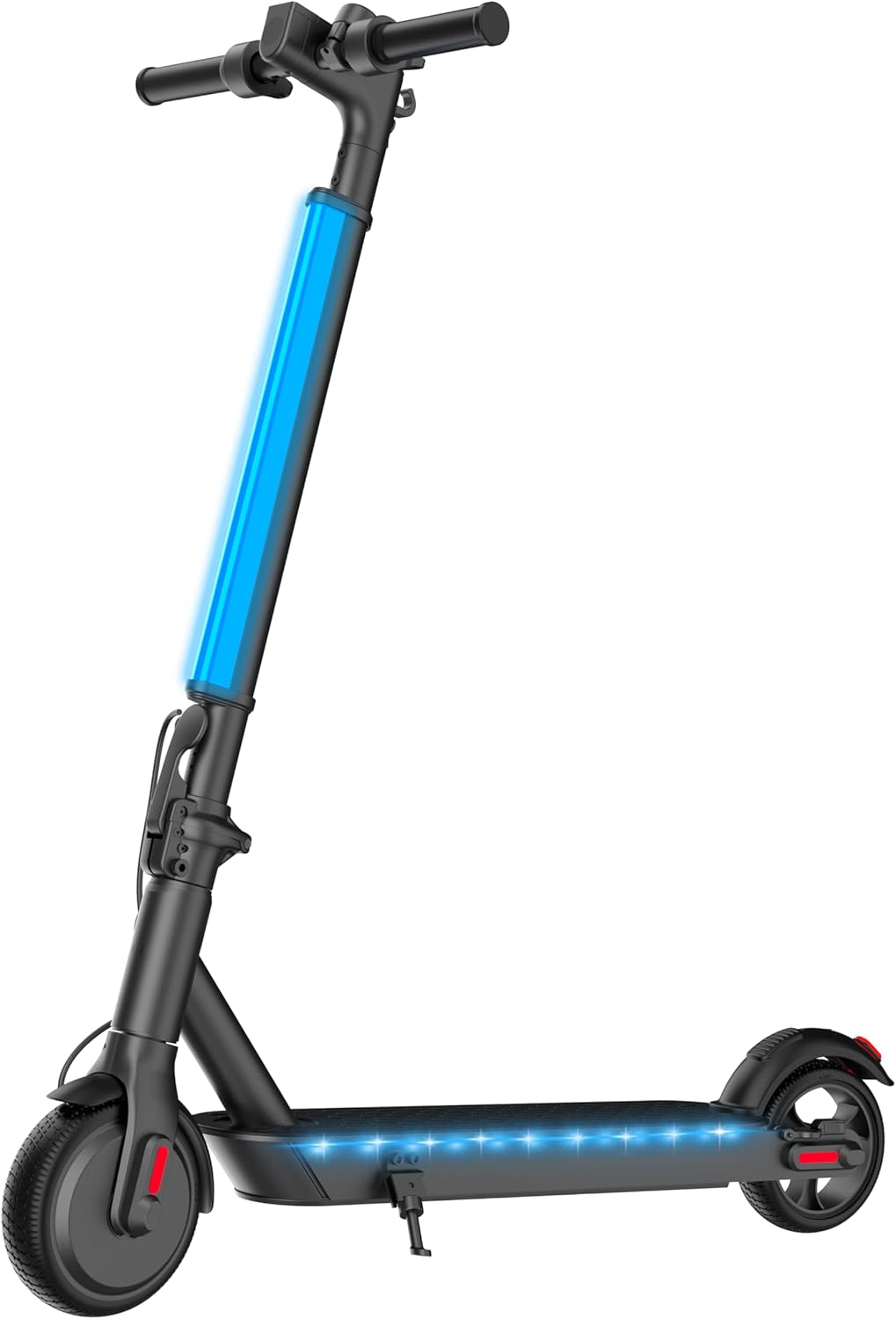 HiBoy - S2 Lite Electric Scooter - 6.5" Solid Tires - Up to 10.6 Miles Long-Range & 13 MPH-blue - Black