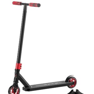VEVOR - Stunt Scooter, Pro Complete Trick Scooters for Kids Ages 11-13 Years,Teens, Adults,Boys,and Girls,Freestyle Street Rider - Red, Black