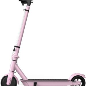 HiBoy - S2 Lite Electric Scooter - 6.5" Solid Tires - Up to 10.6 Miles Long-Range & 13 MPH - Pink