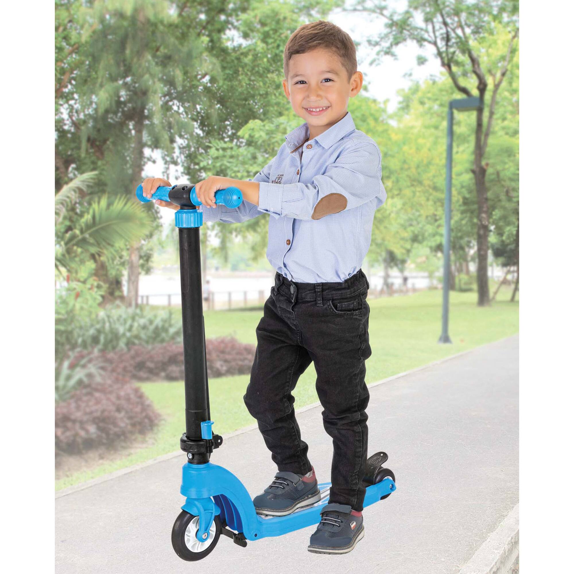 Pilsan - 07-360 Children's Outdoor Ride-On Toy Sport Scooter for Ages 6+ - Blue - Image 4
