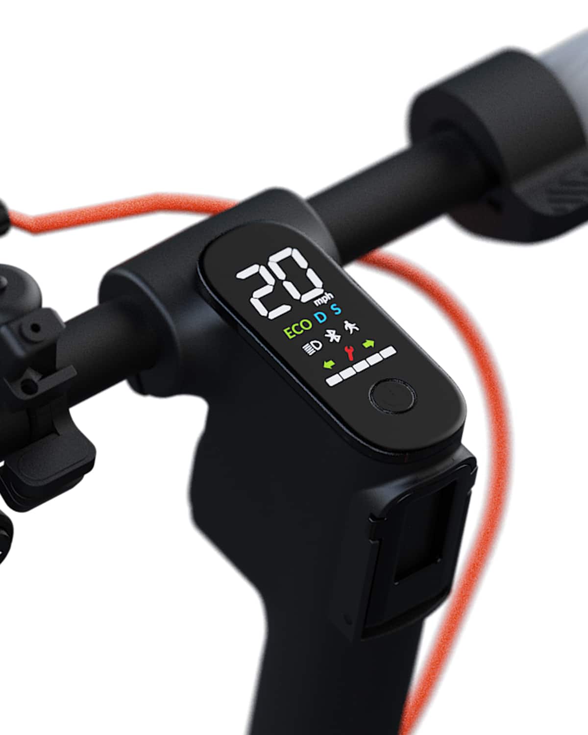 5th Wheel - V40PRO Foldable Electric Scooter w/ 25 mi Max Operating Range & 20 mph Max Speed - Black - Image 5