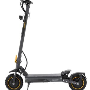 Ausom - K20 Pro Foldable Electric Scooter, 56 mi Max Operating Range & 20 mph Max Speed, Ergonomic Design, Dual 1400W Motors - Dark Gray