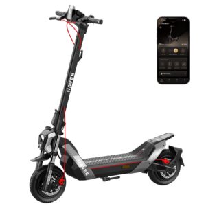 NAVEE - NT5 Max Electric Scooter, 51.6 mi Max Range, 31 MPH Max Speed, 1900W Motor, Telescopic Suspension, 10.5" Tires - Black