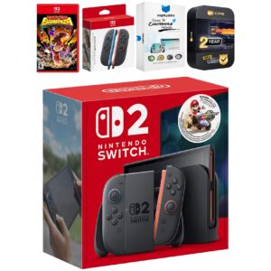 Switch 2 + Mario Kart World Bundle with Donkey Kong Bananza, Extra Joy-Cons, MightySkins Code and 2 CPS Year - Nintendo Switch 2
