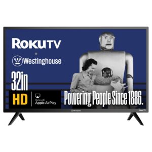 Westinghouse - 32" Smart ROKU TV, HD Flat Screen with Wi-Fi, Bluetooth, Mobile App, AirPlay, Alexa & Google