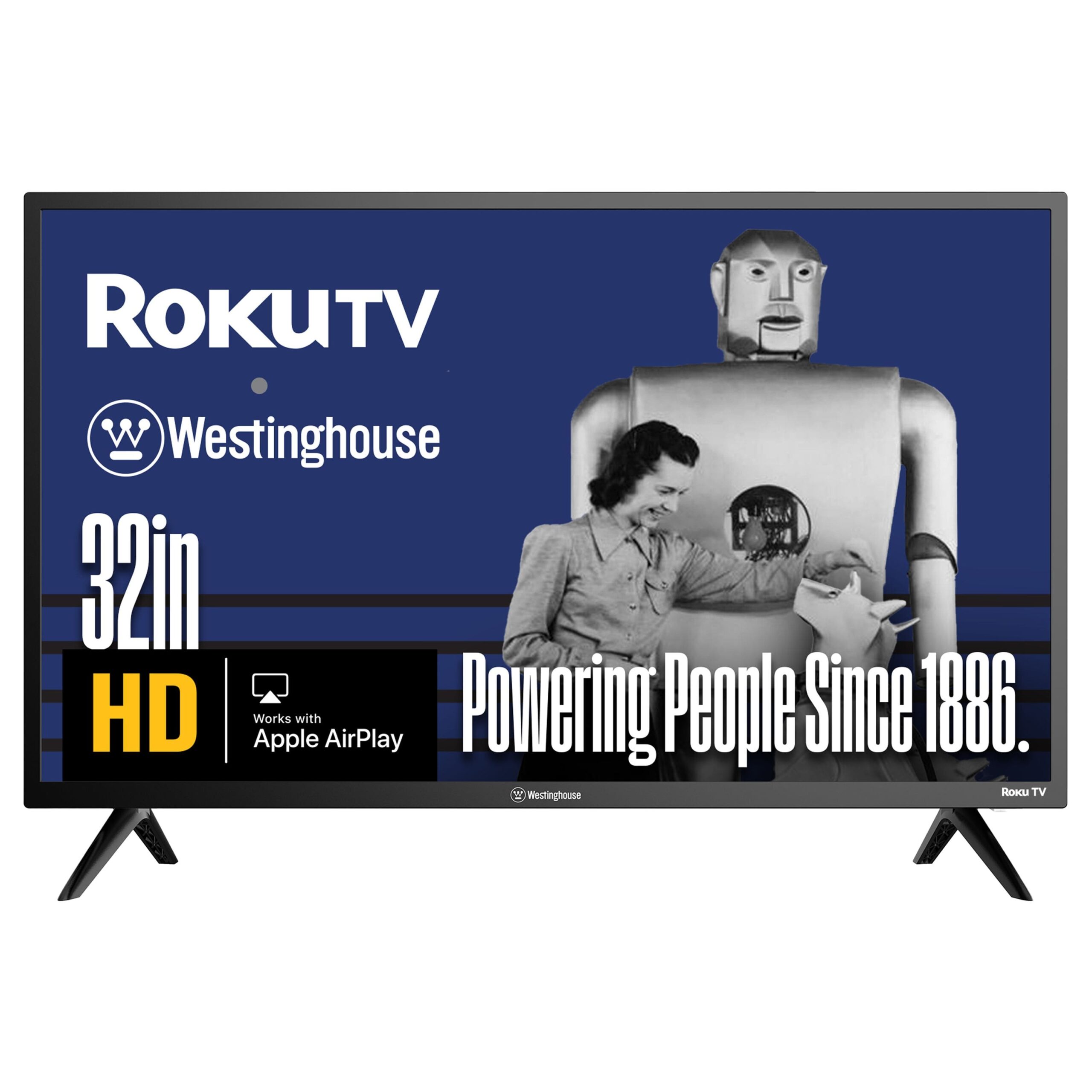 Westinghouse - 32" Smart ROKU TV, HD Flat Screen with Wi-Fi, Bluetooth, Mobile App, AirPlay, Alexa & Google