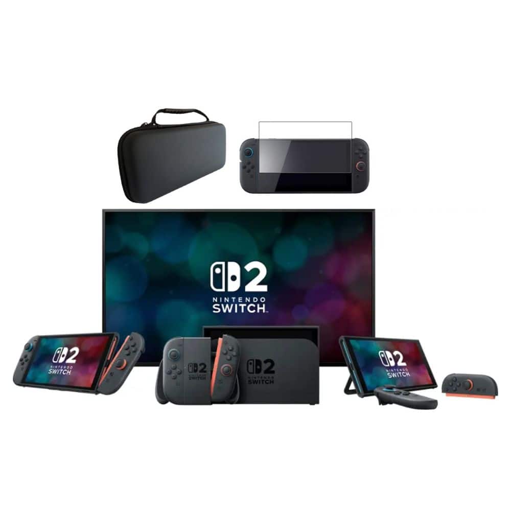 Switch 2 System With Accessories, (Carrying Case, and Screen Protector) - Nintendo Switch 2