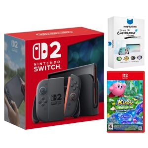 Switch 2 Video Game Console with Kirby and the Forgotten Land with MightySkins Code Bundle - Nintendo Switch 2