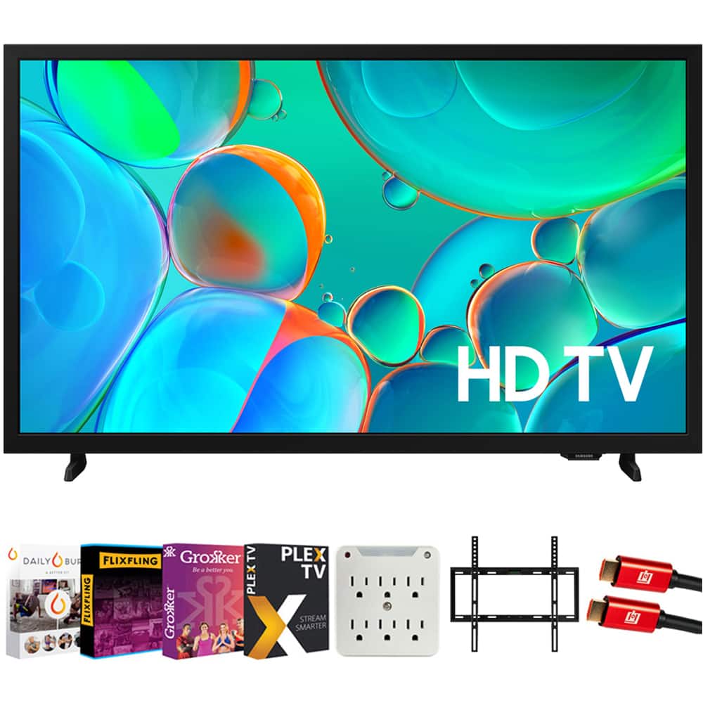 Samsung - 32" F5000F Series HD Smart TV (2025) with Tech Smart USA Premiere Movies Streaming Bundle