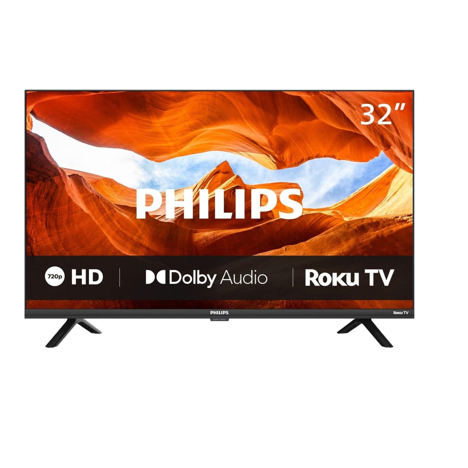 Philips - 32" Class 4600 Series 720p HD Smart Roku TV