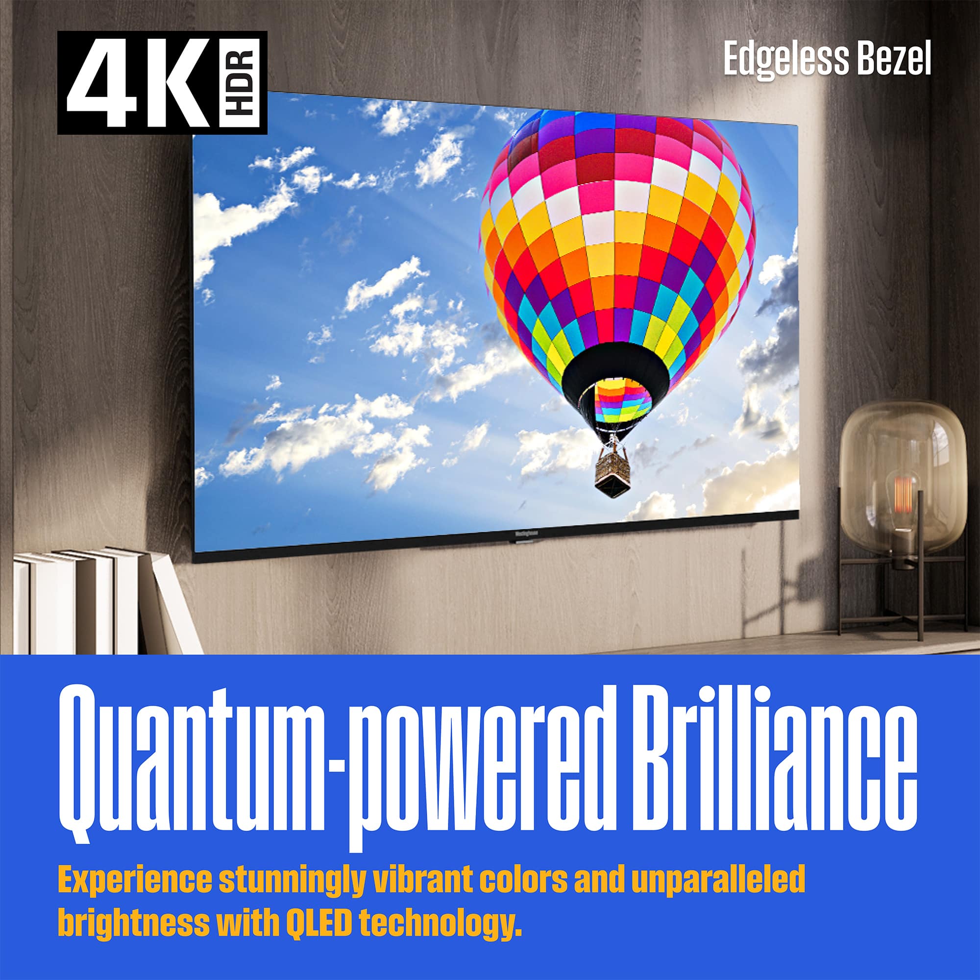 Westinghouse - 50" 4K UHD QLED Roku Smart TV with HDR10+, Dolby Vision, Wi-Fi, Alexa & Google Assistant - Image 2