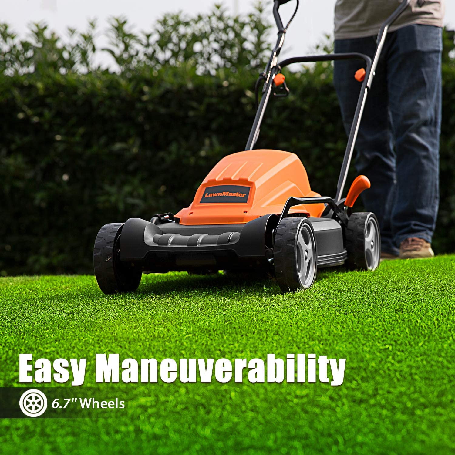 LawnMaster 19 inch 2-in-1 Electric Lawn Mower, 12AMP, ME1218X - Image 4
