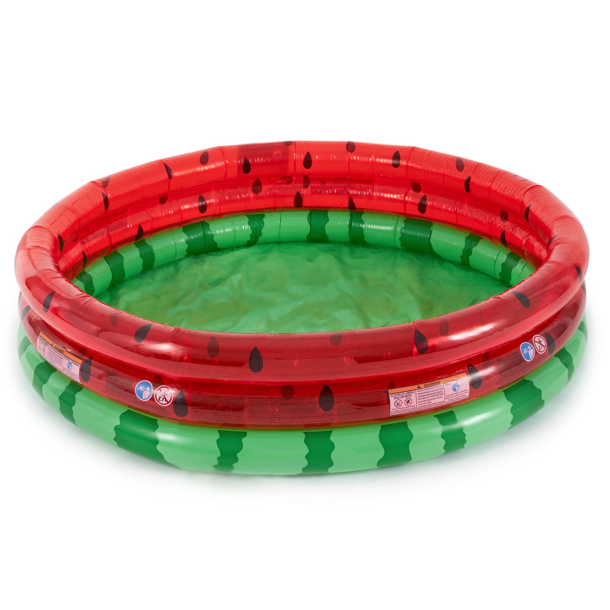 Intex - Inflatable Kiddie Watermelon Pool with Multi-Colored Fun Ballz, 100 Pack - Multi-color - Image 2