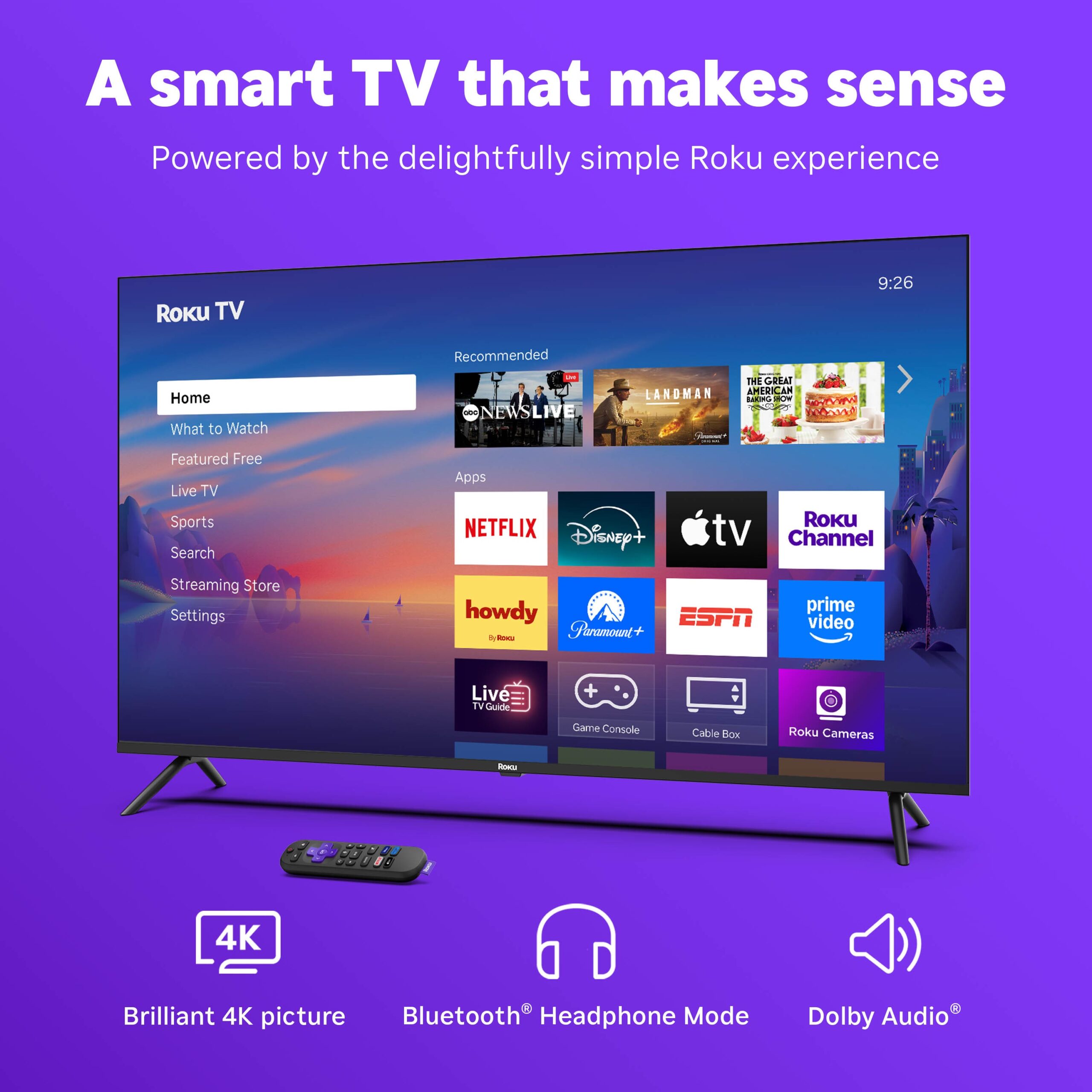 Roku - 43" Class Select Series 4K LED Smart RokuTV - Image 4