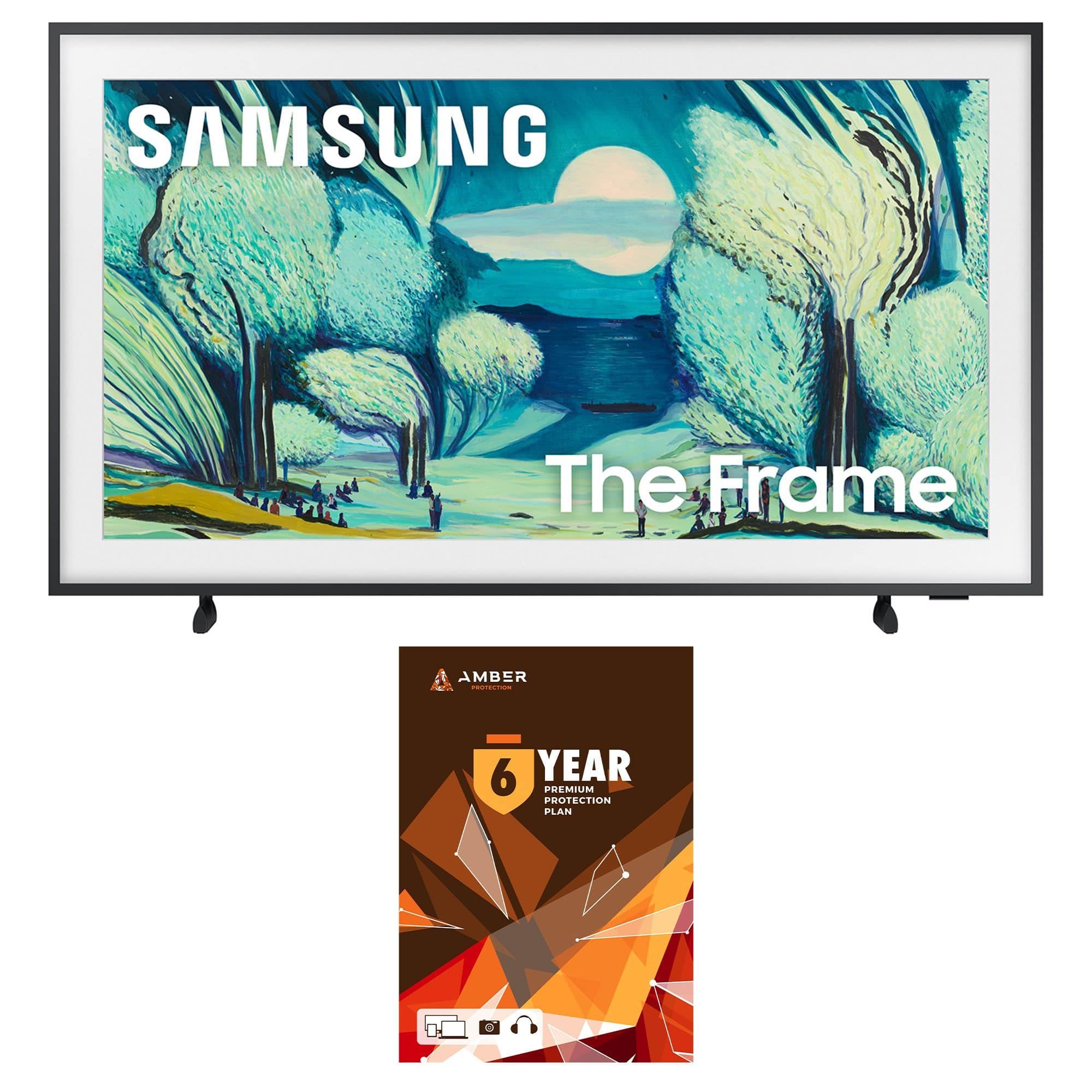 Samsung - QN43LS03FAFXZA 43 Inch The Frame QLED 4K Art Mode Vision AI Smart TV with 6 Year Amber Protection Plan (2025)