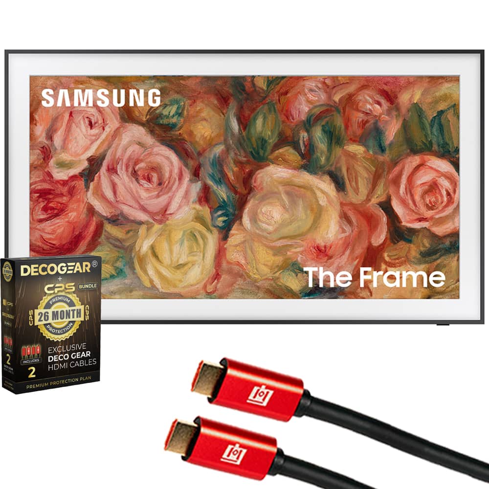 Samsung - 55" The Frame QLED 4K Smart TV 2024 with 26 Months Protection Pack Bundle