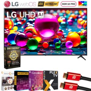 LG - 50" UA77 Series LED 4K UHD AI Smart webOS TV (2025) + 26 Month Extended Warranty Protection Plan + Movie Stream Bundle