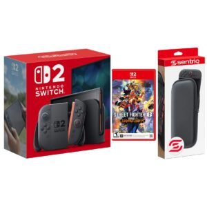 Switch 2 Console with Street Fighter 6 and Protective Case Bundle - Nintendo Switch 2
