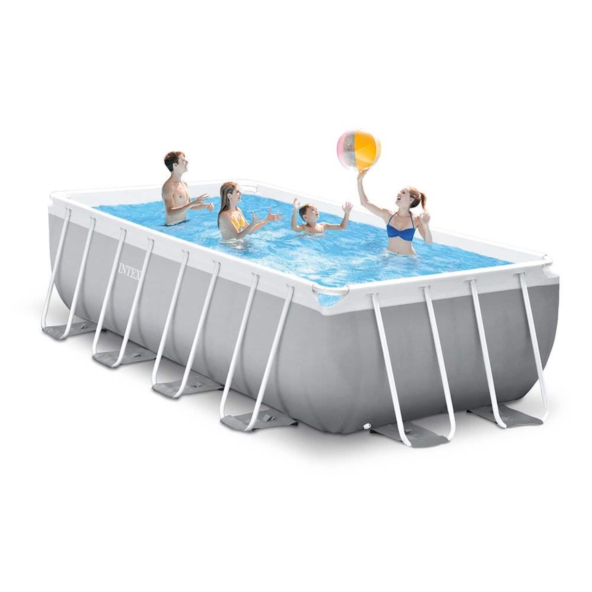 Intex - 16' x 42" Prism Frame Rectangular Above Ground Swimming Pool Set w/ Canopy - Image 4