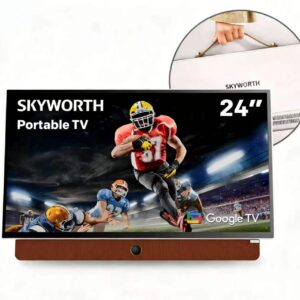 SKYWORTH - Portable 24" LED Full HD Battery Powered Smart Google TV (2024)