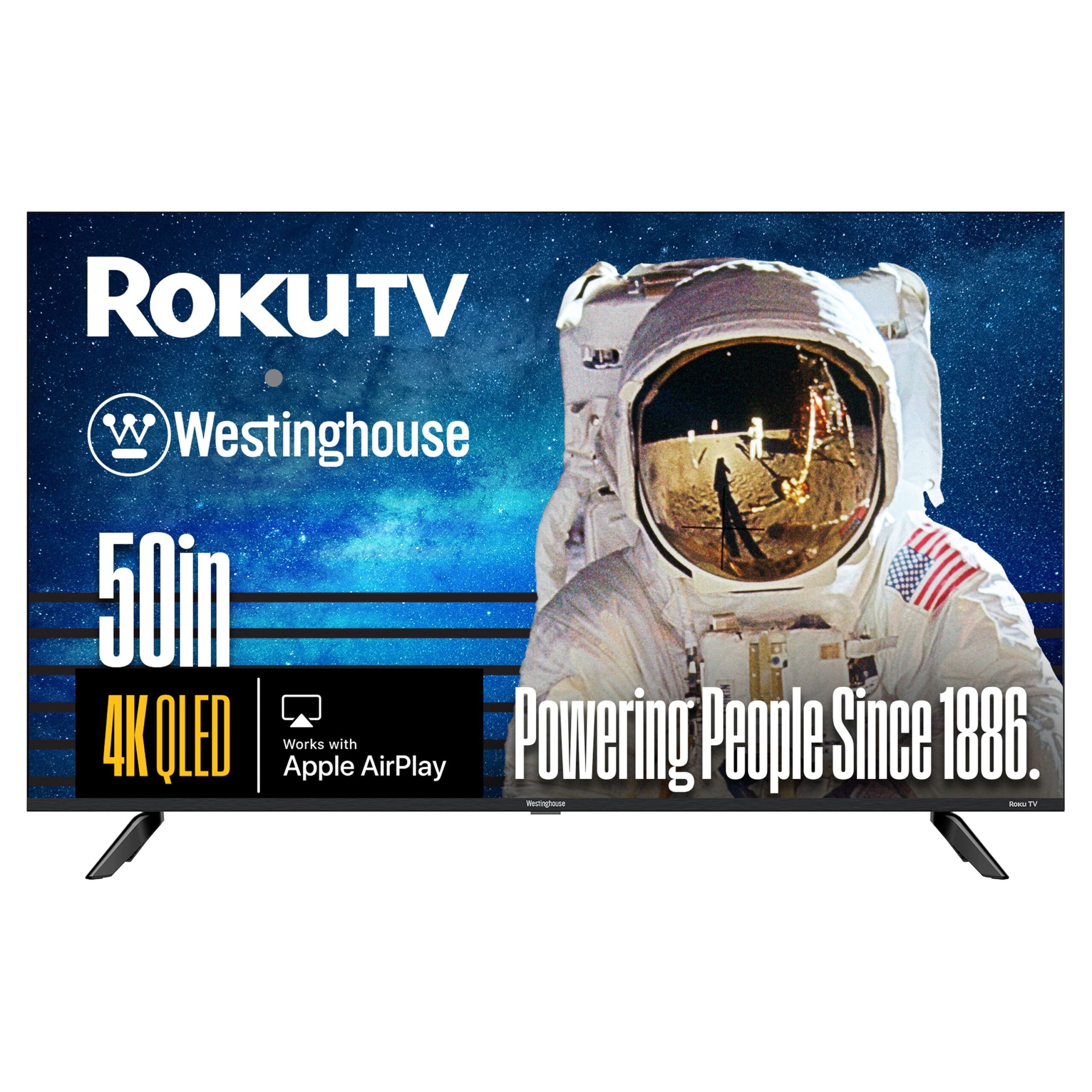 Westinghouse - 50" 4K UHD QLED Roku Smart TV with HDR10+, Dolby Vision, Wi-Fi, Alexa & Google Assistant