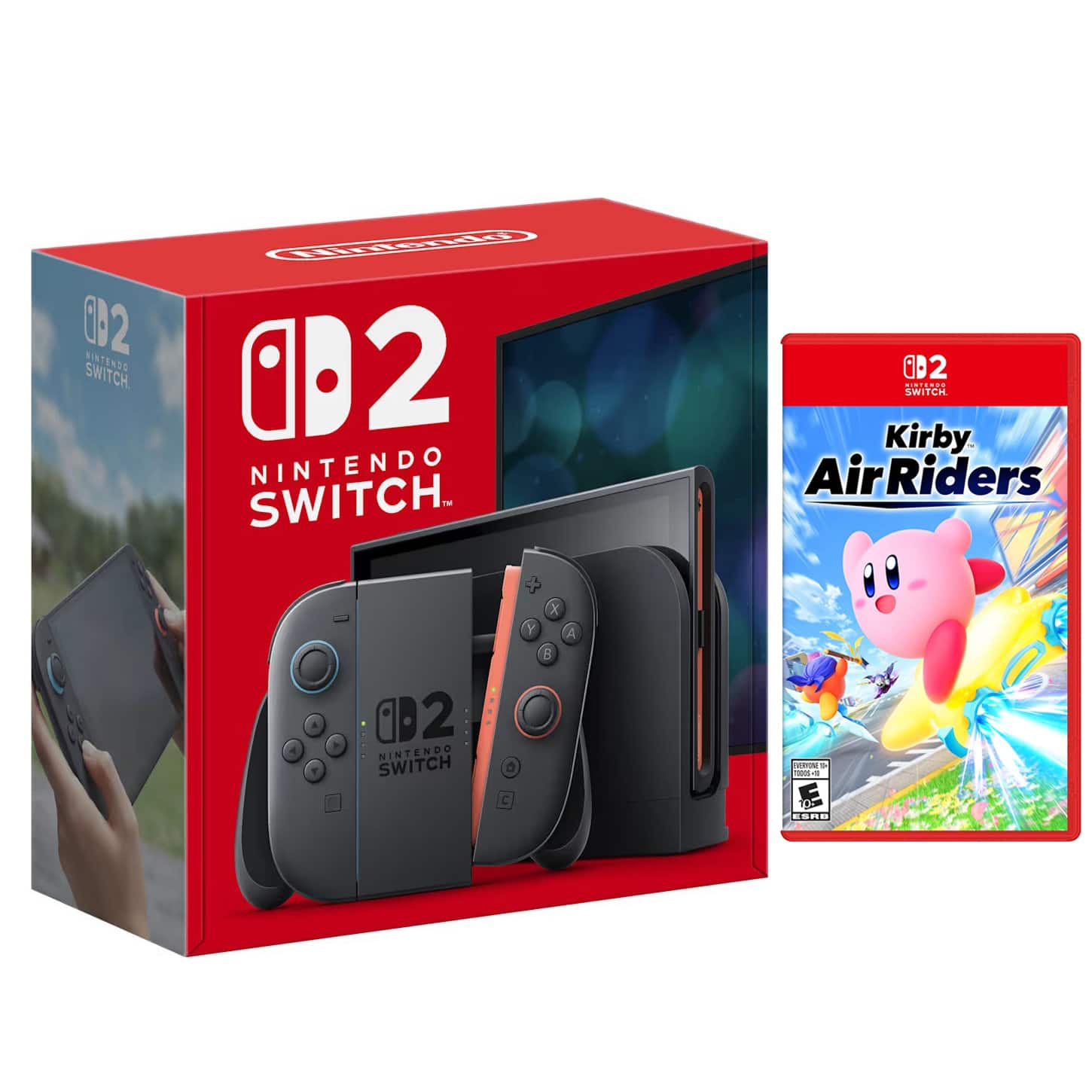 Switch 2 Video Game Console with Kirby Air Riders Bundle - Nintendo Switch 2