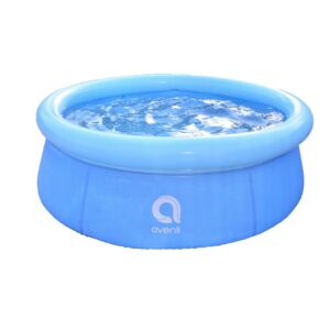 Jleisure - 5.5' x 20" Prompt Set Inflatable Outdoor Above Ground Kid Swimming Pool - Blue