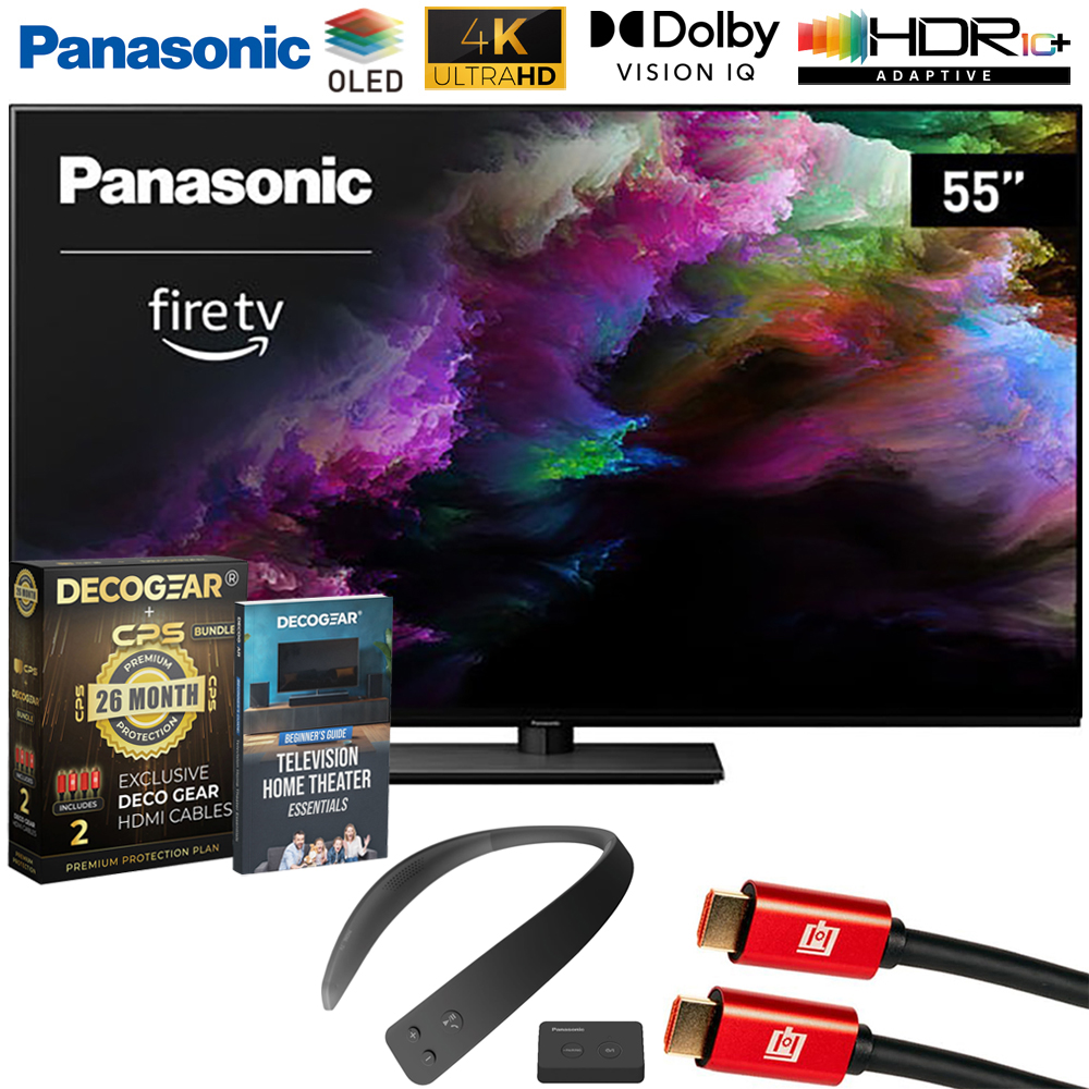 Panasonic - 55" Z85 OLED 4K UHD Smart Fire TV (2024) + WN10 Neck Speaker Bundle