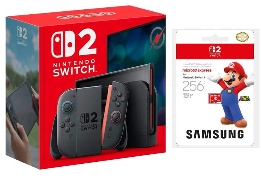 Switch 2 Console with 256GB Memory Card Powever Bundle - Nintendo Switch 2