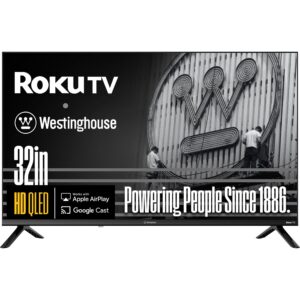 Westinghouse - 32" Class Smart Roku TV, HD QLED, Dolby Digital+, Wi-Fi, Bluetooth, AirPlay, Alexa & Google Assistant