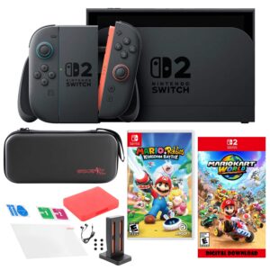 Switch 2 MarioKart with Rabbids & Accessories Kit - Nintendo Switch 2