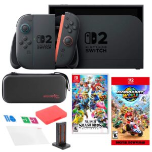 Switch 2 MarioKart with Smash Bros & Accessories Kit - Nintendo Switch 2