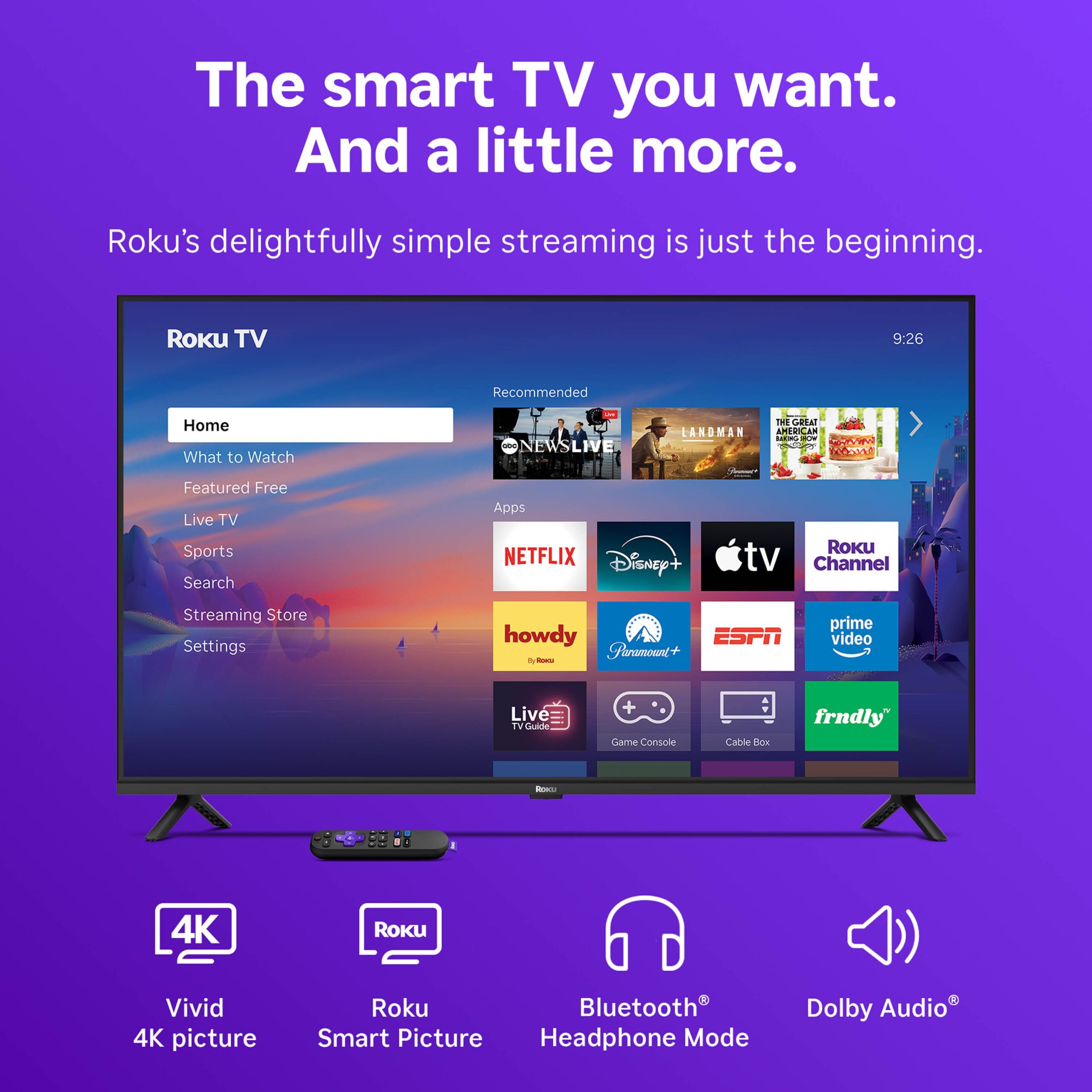 Roku - 43" Class Select Series 4K LED Smart RokuTV (2026) - Image 4