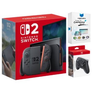 Switch 2 Video Game Console with Pro Controller and MightySkins Code - Nintendo Switch 2