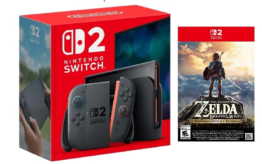 Switch 2 & Zelda: Breath of the Wild Game Bundle - Nintendo Switch 2