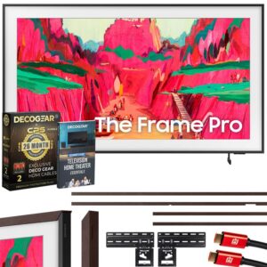 Samsung - 65" The Frame Pro Neo QLED 4K TV LS03FW (2025) + Brown Bezel & 26-Month Warranty Protection Bundle
