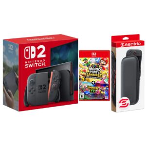 Switch 2 Console with Super Mario Party Jamboree and Protective Case Bundle - Nintendo Switch 2