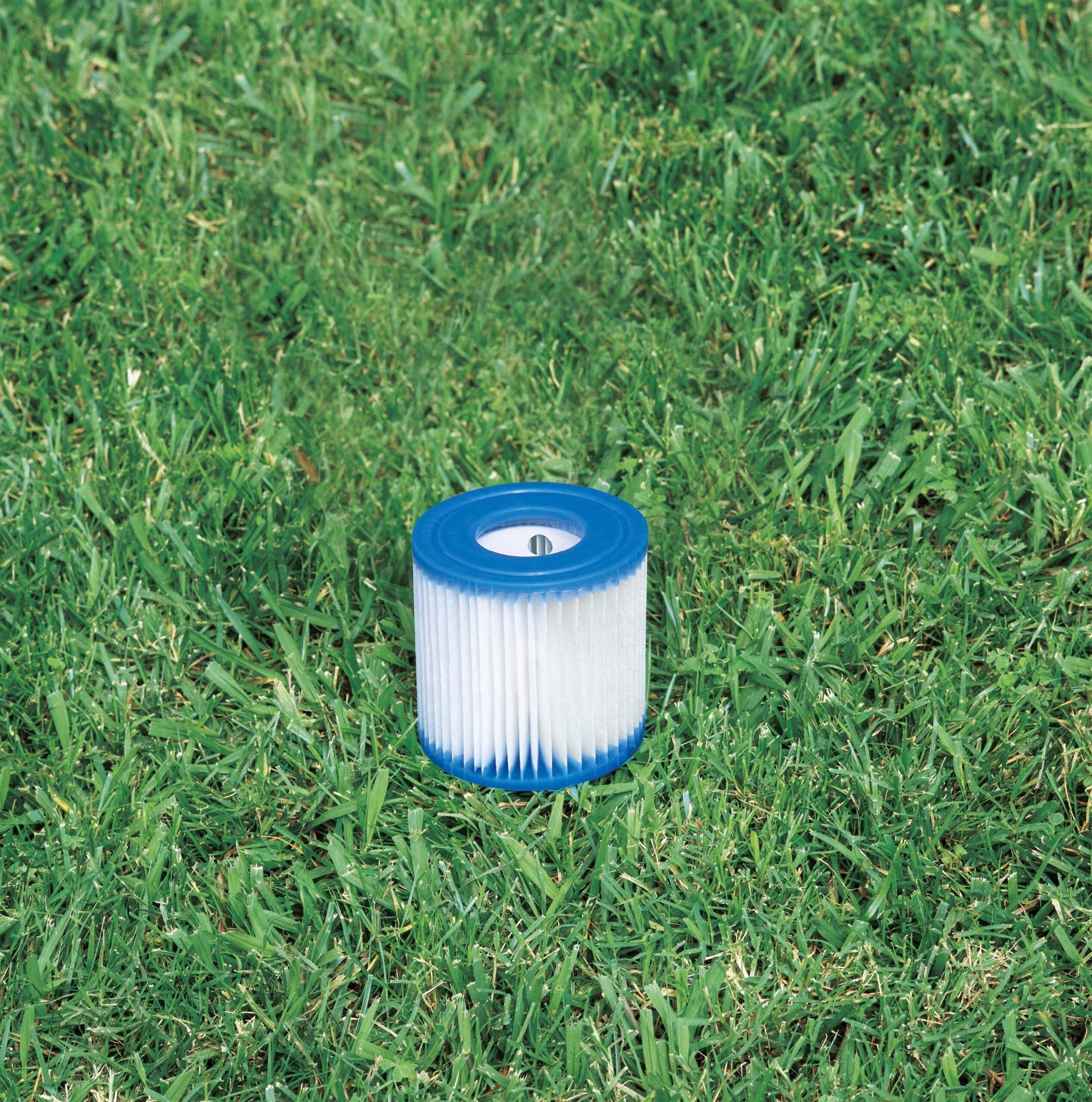 Intex - 10ft x 30in Metal Frame Above Ground Pool Set & 6 Type H Filter Cartridges - Blue - Image 5