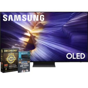 Samsung - 55" S90F OLED 4K Vision AI Smart TV (2025) + 1 Year Extended Warranty Protection Plan Bundle + 6FT HDMI 2.0 Cable