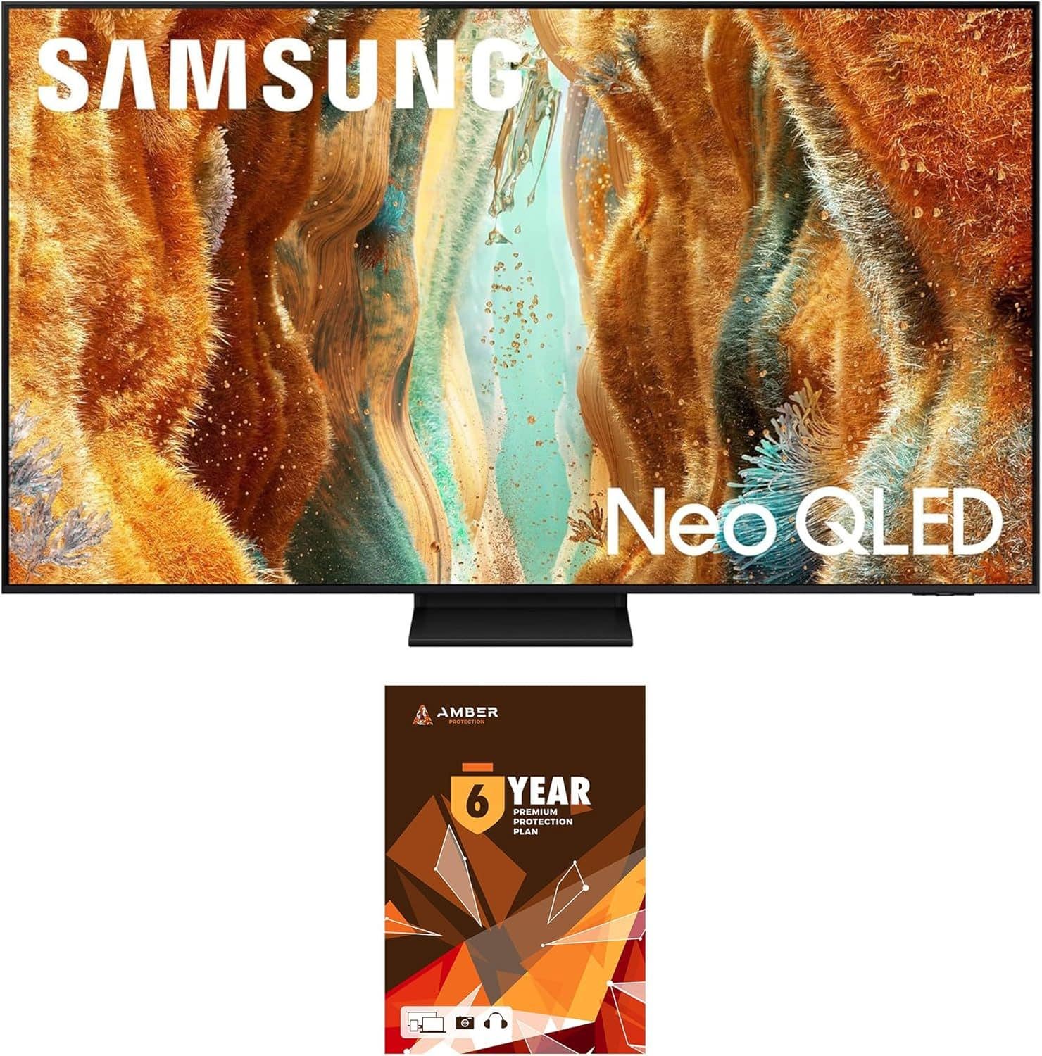 Samsung - QN85QN70FAFXZA 85 Inch Neo QLED 4K Smart TV with Dolby Atmos and 6 Year Amber Protection Plan (2025)