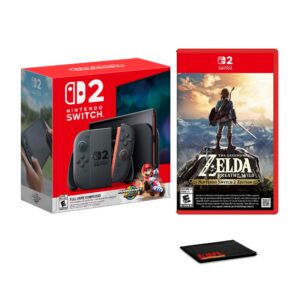 Switch 2 Console with Mario Kart World and The Legend of Zelda: Breath of the Wild Bundle - Nintendo Switch 2