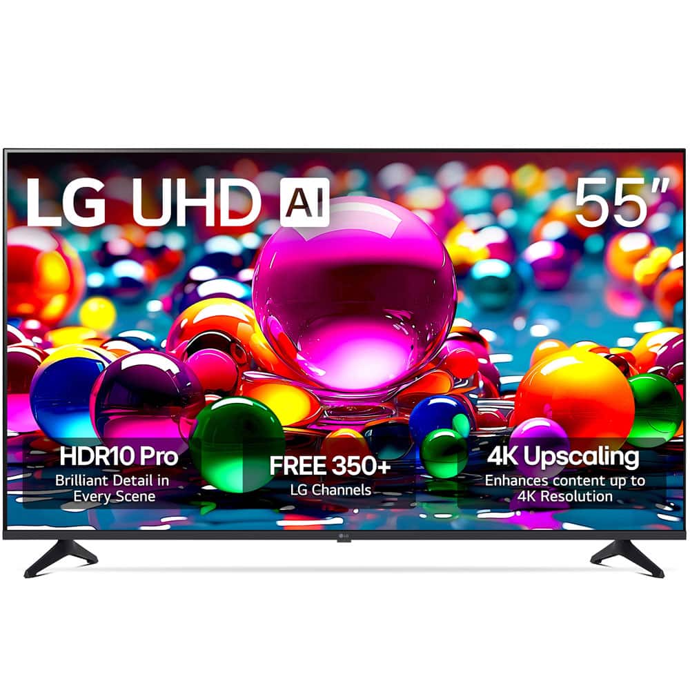 55" Class LG UHD AI UA77A 4K Smart TV 2025