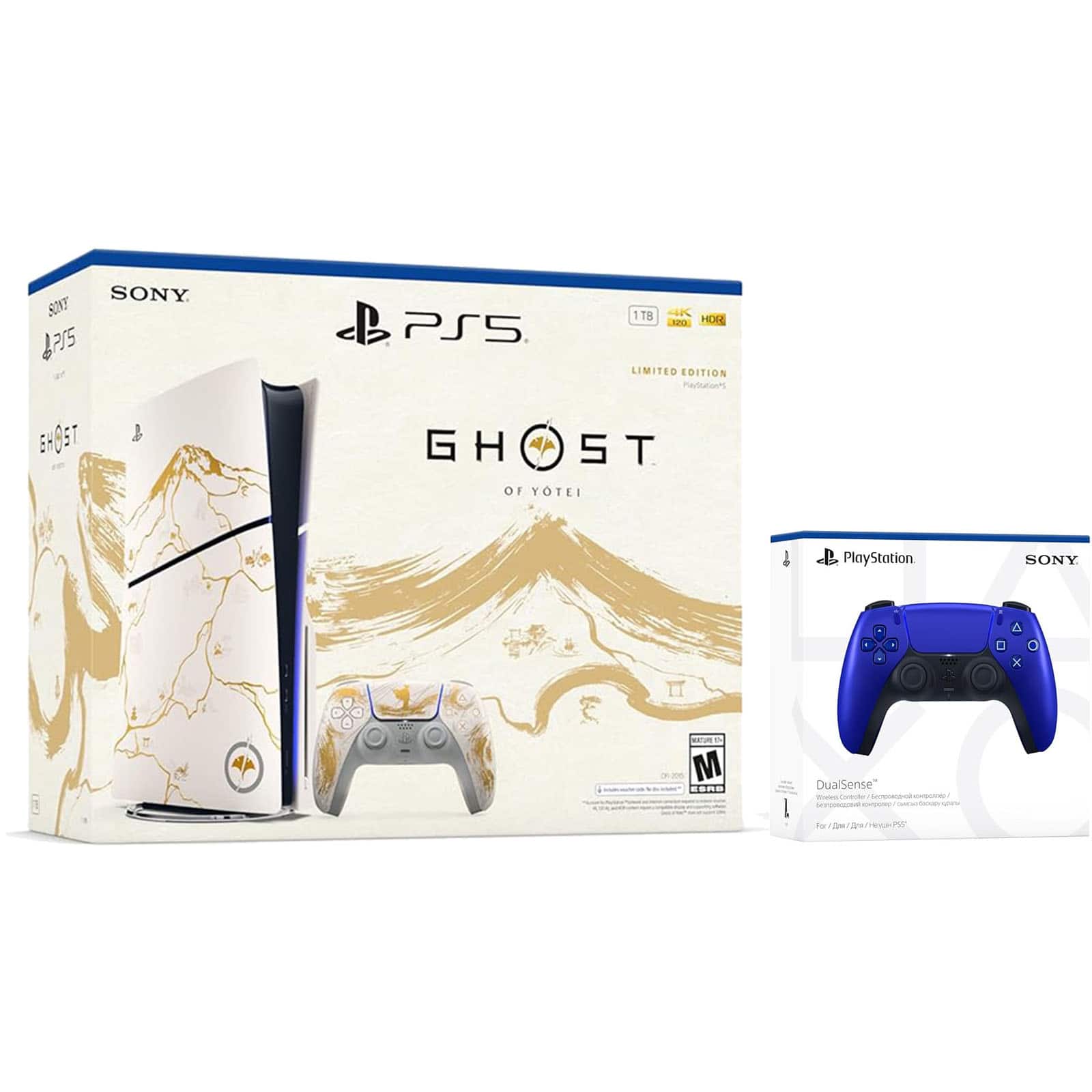 PlayStation 5 Ghost of Yotei Disc Bundle + Extra Controller - PlayStation 5