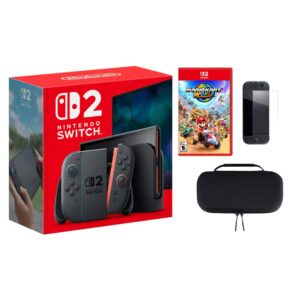 Switch 2 Bundle With Accessories & Mario Kart World Game - Nintendo Switch 2